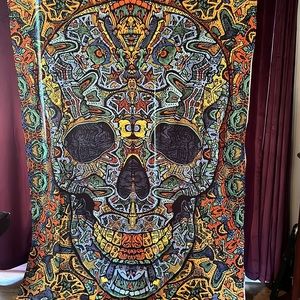 Sunshine Joy Bright Skull Wall Hanging